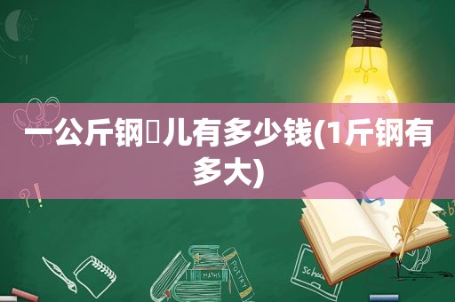 一公斤钢镚儿有多少钱(1斤钢有多大)