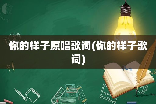 你的样子原唱歌词(你的样子歌词)