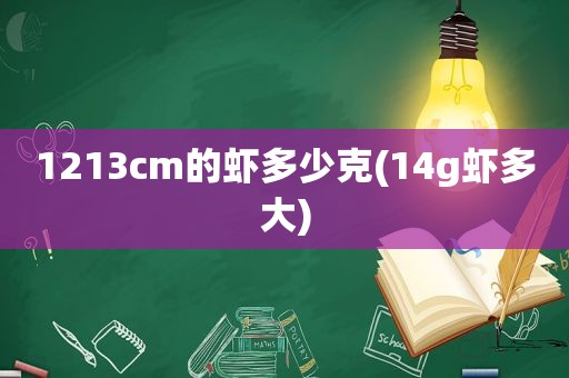 1213cm的虾多少克(14g虾多大)
