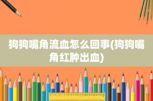 狗狗嘴角流血怎么回事(狗狗嘴角红肿出血)