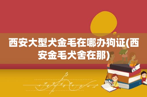 西安大型犬金毛在哪办狗证(西安金毛犬舍在那)