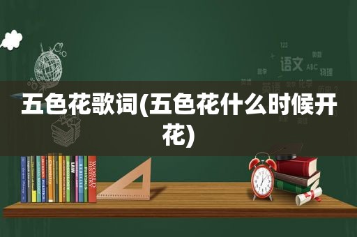 五色花歌词(五色花什么时候开花)