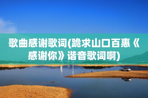 歌曲感谢歌词(跪求山口百惠《感谢你》谐音歌词啊)