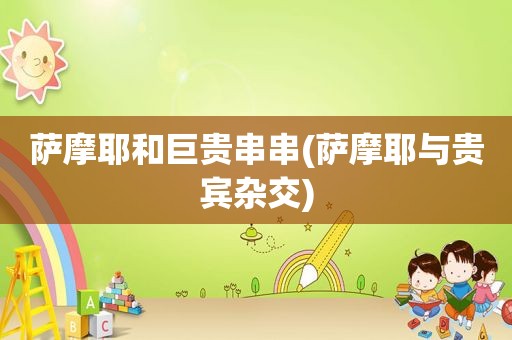 萨摩耶和巨贵串串(萨摩耶与贵宾杂交)
