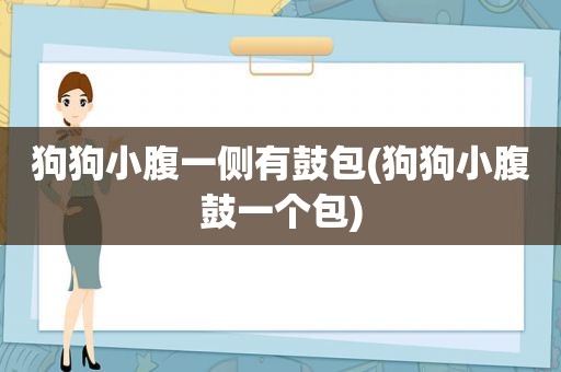 狗狗小腹一侧有鼓包(狗狗小腹鼓一个包)