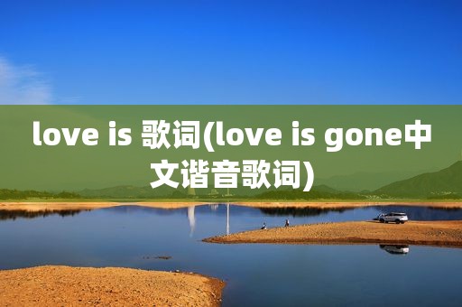 love is 歌词(love is gone中文谐音歌词)