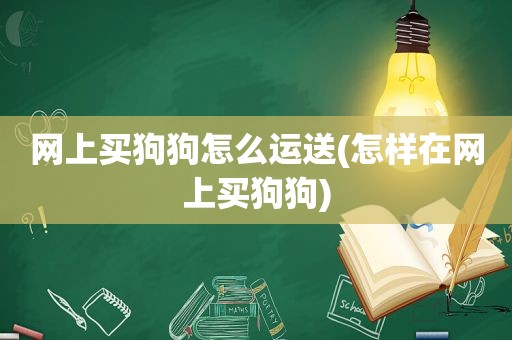 网上买狗狗怎么运送(怎样在网上买狗狗)