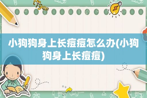 小狗狗身上长痘痘怎么办(小狗狗身上长痘痘)