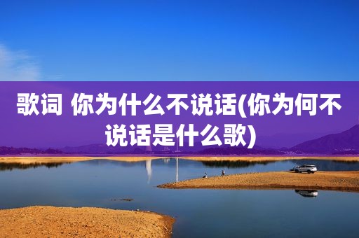 歌词 你为什么不说话(你为何不说话是什么歌)
