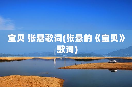 宝贝 张悬歌词(张悬的《宝贝》 歌词)