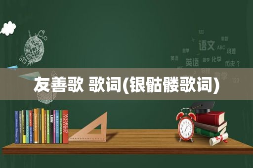 友善歌 歌词(银骷髅歌词)