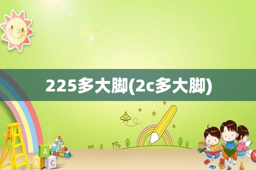 225多大脚(2c多大脚)