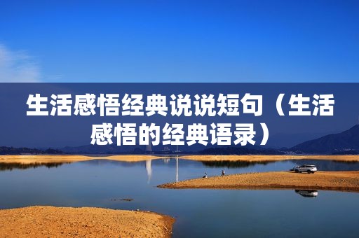 生活感悟经典说说短句（生活感悟的经典语录）