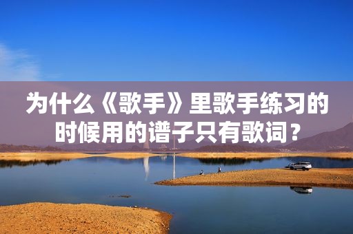 为什么《歌手》里歌手练习的时候用的谱子只有歌词? 为什么《歌手》里歌手练习的时候用的谱子只有歌词?