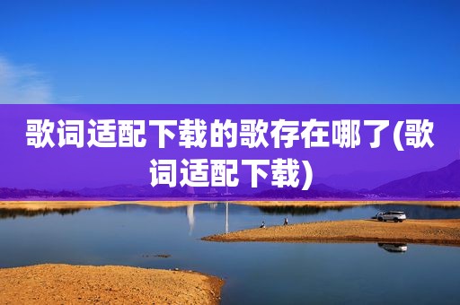 歌词适配下载的歌存在哪了(歌词适配下载)