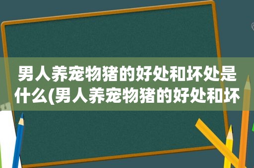 男人养宠物猪的好处和坏处是什么(男人养宠物猪的好处和坏处)