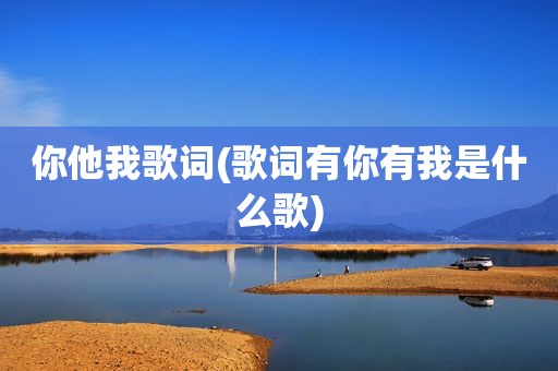 你他我歌词(歌词有你有我是什么歌)