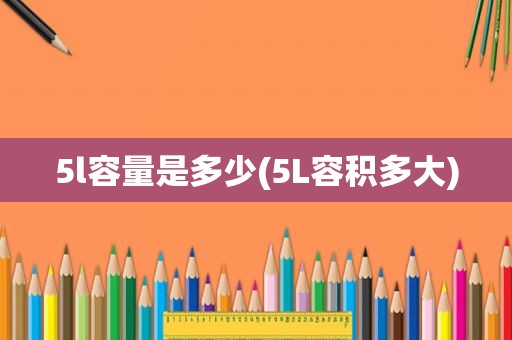 5l容量是多少(5L容积多大)