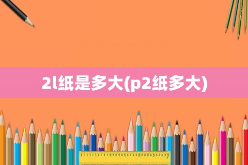 2l纸是多大(p2纸多大)