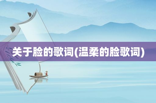 关于脸的歌词(温柔的脸歌词)
