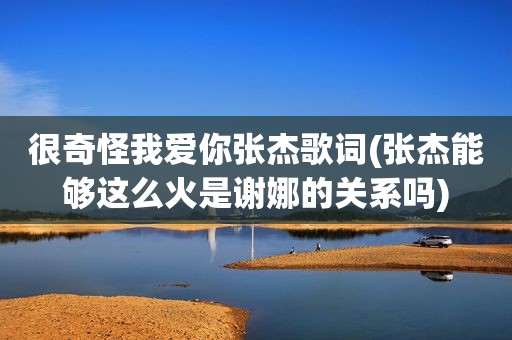 很奇怪我爱你张杰歌词(张杰能够这么火是谢娜的关系吗)