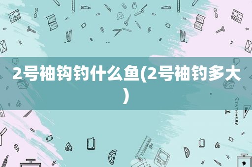 2号袖钩钓什么鱼(2号袖钓多大)