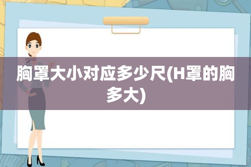 胸罩大小对应多少尺(H罩的胸多大)