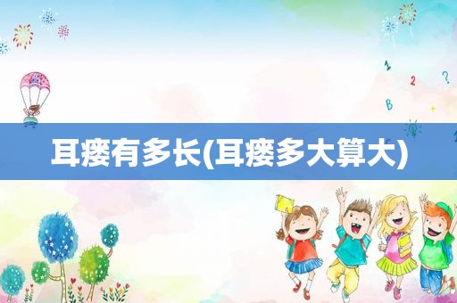 耳瘘有多长(耳瘘多大算大)