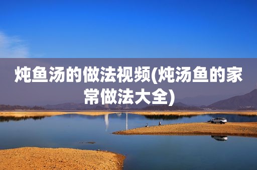 炖鱼汤的做法视频(炖汤鱼的家常做法大全)