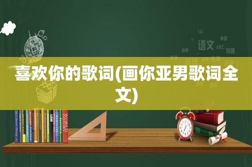 喜欢你的歌词(画你亚男歌词全文)