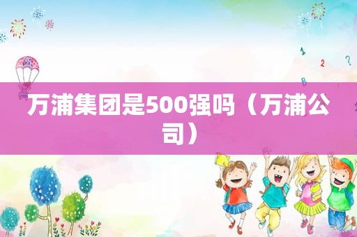 万浦集团是500强吗（万浦公司）