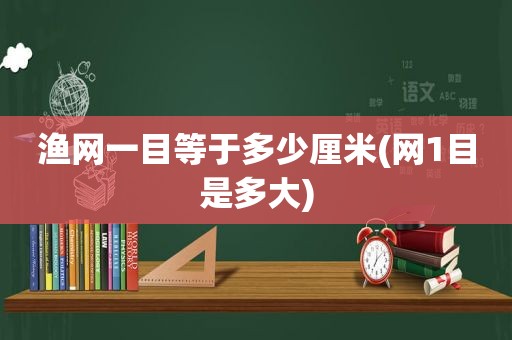 渔网一目等于多少厘米(网1目是多大)