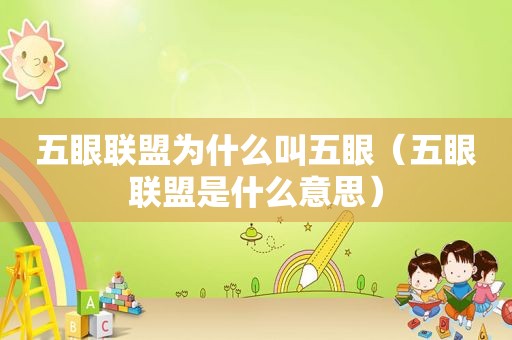 五眼联盟为什么叫五眼（五眼联盟是什么意思）