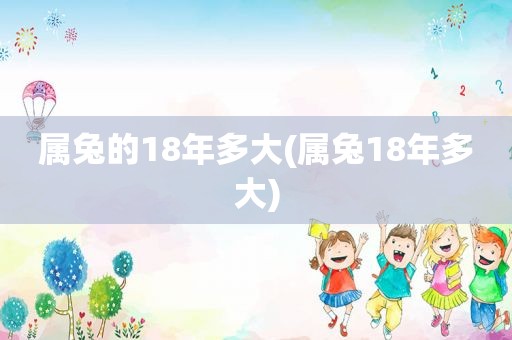 属兔的18年多大(属兔18年多大)