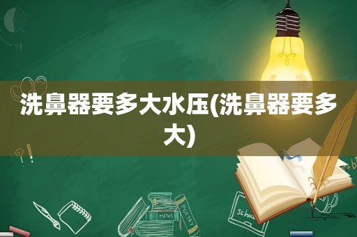 洗鼻器要多大水压(洗鼻器要多大)