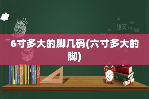 6寸多大的脚几码(六寸多大的脚)