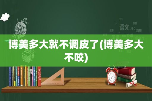 博美多大就不调皮了(博美多大不咬)