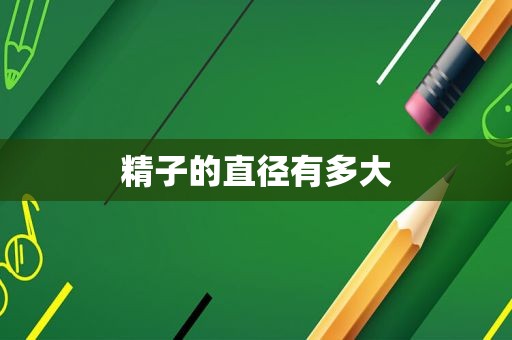  *** 的直径有多大