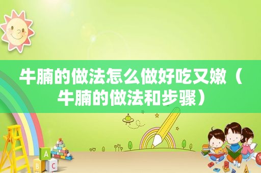 牛腩的做法怎么做好吃又嫩（牛腩的做法和步骤）