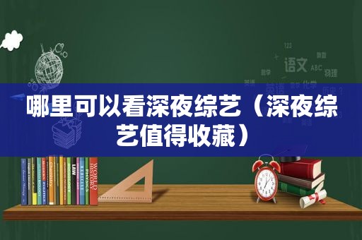 哪里可以看深夜综艺（深夜综艺值得收藏）