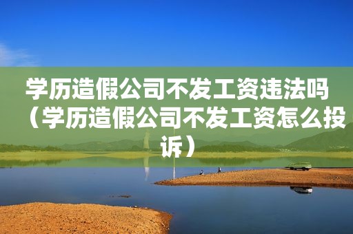 学历造假公司不发工资违法吗（学历造假公司不发工资怎么投诉）