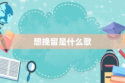 想挽留是什么歌