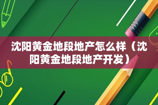 沈阳黄金地段地产怎么样（沈阳黄金地段地产开发）