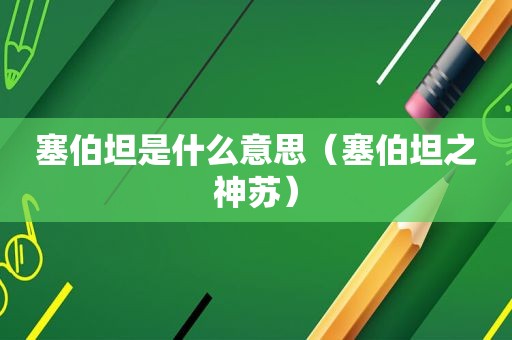 塞伯坦是什么意思（塞伯坦之神苏）
