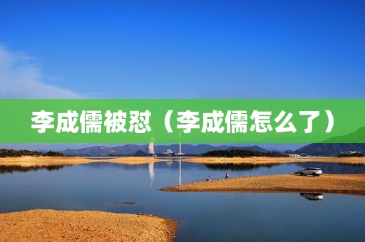 李成儒被怼（李成儒怎么了）
