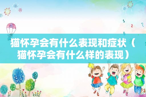 猫怀孕会有什么表现和症状（猫怀孕会有什么样的表现）