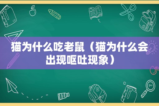 猫为什么吃老鼠（猫为什么会出现呕吐现象）