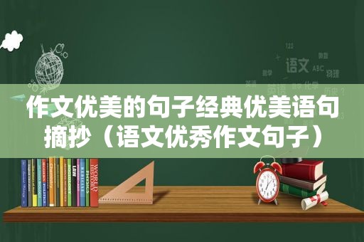 作文优美的句子经典优美语句摘抄（语文优秀作文句子）
