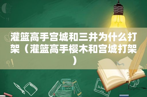灌篮高手宫城和三井为什么打架（灌篮高手樱木和宫城打架）