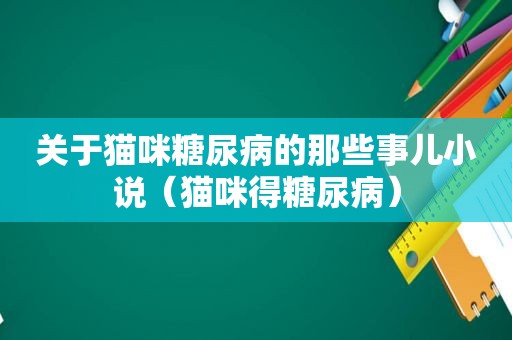 关于猫咪糖尿病的那些事儿小说（猫咪得糖尿病）